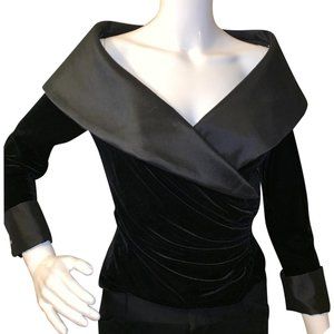 Tadashi Collection Velvet Evening Top